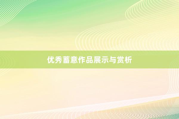 优秀蓄意作品展示与赏析
